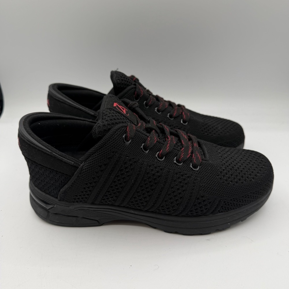 Zeba Ember Shoes Womens 9 W WIDE Black Knit Hands Free Step In‎ Walking Sneakers